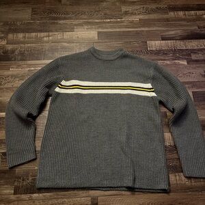 Aeropostale gray  Sweater with Striped Detail